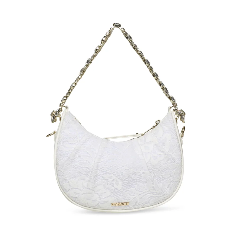 ستيف مادن Steve madden rosalia women's white shoulder bag